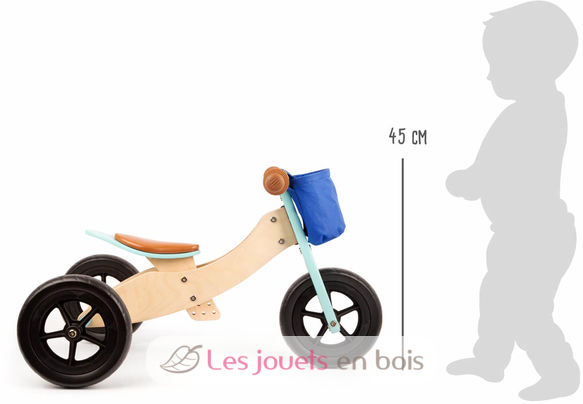 Draisienne Tricycle 2 en 1 Maxi Turquoise LE11609 Small foot company 4