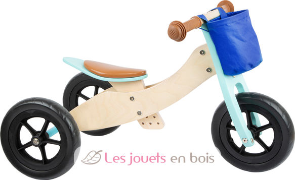 Draisienne en bois pour enfants - bleu