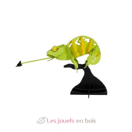 Maquette 3D en papier Caméléon vert FR-11613 Fridolin 1