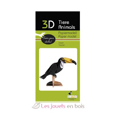Maquette 3D en papier Toucan FRI-11621 Fridolin 3