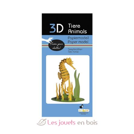 Maquette 3D en papier Hippocampe FR-11627 Fridolin 2