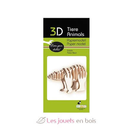 Maquette 3D en papier Ours polaire FR-11655 Fridolin 2
