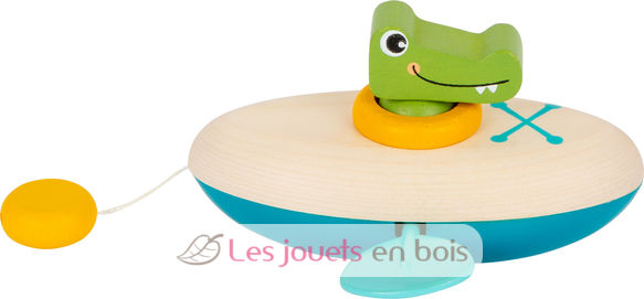 Jouet aquatique Crocodile en canoë LE11655 Small foot company 3