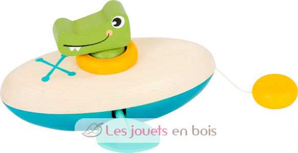 Jouet aquatique Crocodile en canoë LE11655 Small foot company 1