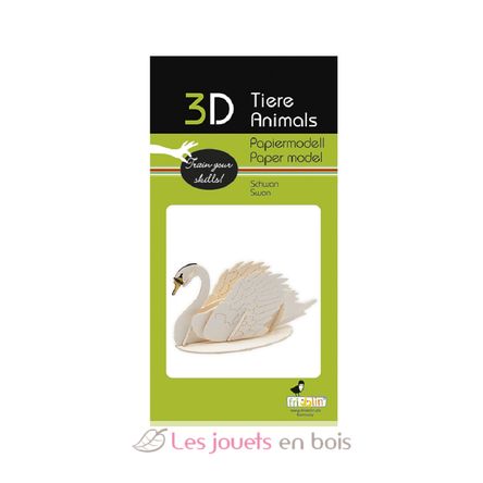 Maquette 3D en papier Cygne FRI-11670 Fridolin 2