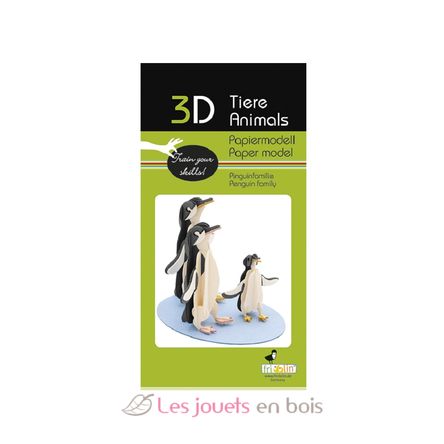 Maquette 3D en papier Famille pingouins FI-11672 Fridolin 2