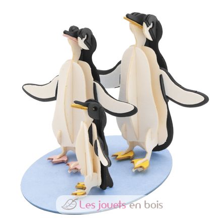 Maquette 3D en papier Famille pingouins FI-11672 Fridolin 1