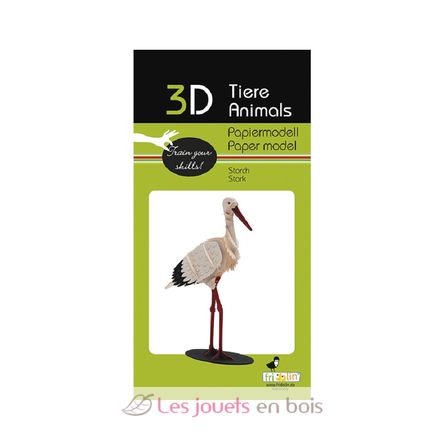 Maquette 3D en papier Cigogne FRI-11684 Fridolin 2