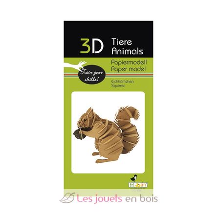Maquette 3D en papier écureuil FRI-11723 Fridolin 2
