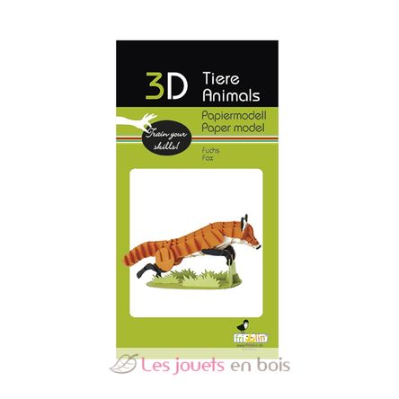 Maquette 3D en papier Renard FRI-11724 Fridolin 2