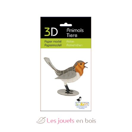 Maquette 3D en papier Rouge-gorge FRI-11732 Fridolin 2