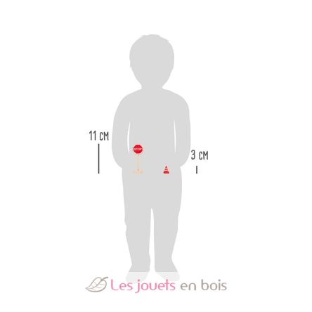 32pcs Jouet Panneau de Signalisation en Bois Jeu éducatif Préscolaire pour  Cadeau D'anniversaire de Garçon