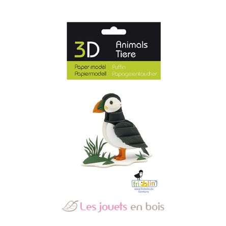 Maquette 3D en papier Macareux moine FRI-11740 Fridolin 2