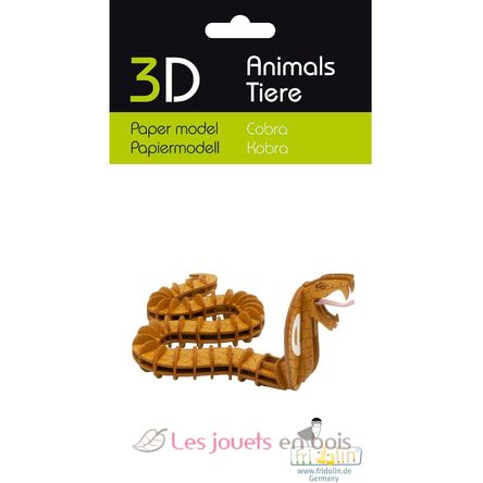 Maquette 3D en papier Serpent Cobra FR-11742 Fridolin 2