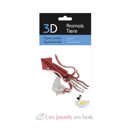 Maquette 3D en papier Calmar géant FR-11743 Fridolin 2
