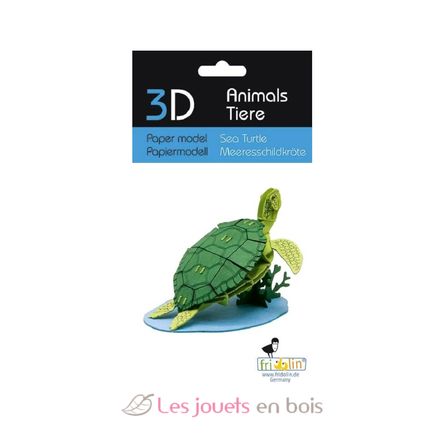 Maquette 3D en papier Tortue de mer FR-11745 Fridolin 2