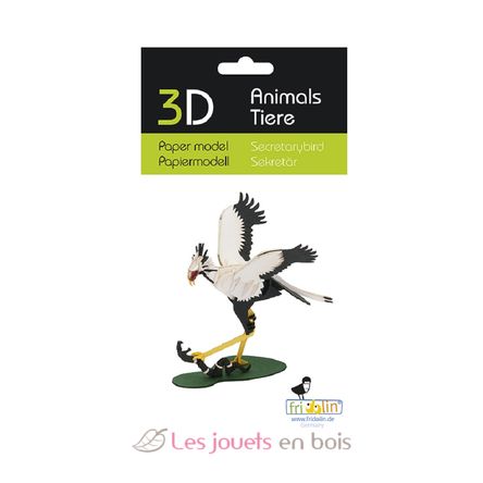 Maquette 3D en papier Serpentaire FRI-11751 Fridolin 2