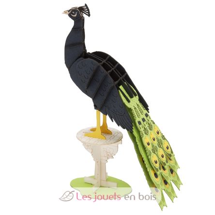Maquette 3D en papier Paon FRI-11754 Fridolin 1