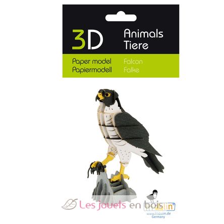 Maquette 3D en papier faucon FRI-11766 Fridolin 3