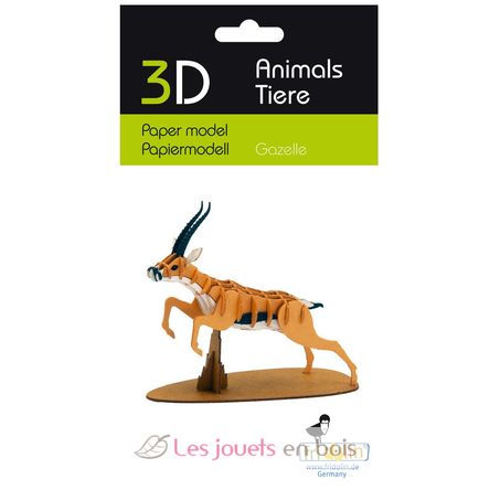 Maquette 3D en papier gazelle FRI-11769 Fridolin 3