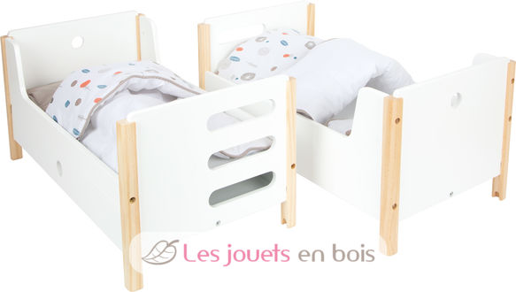 KidKraft Lil' Doll Lit Poupon en Bois, Lit Superposé Poupée en Bois,  Berceau de Poupée Bébé, Accessoire Poupon, Jouet Enfant dès 3 Ans, 60130