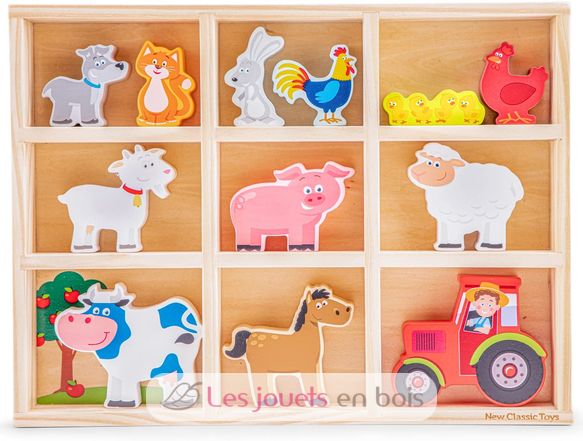 Figurines en bois Animaux Ferme NCT11850 New Classic Toys 4