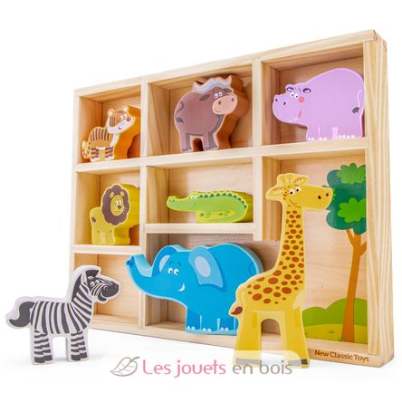 Figurines en bois Animaux Safari NCT11851 New Classic Toys 2