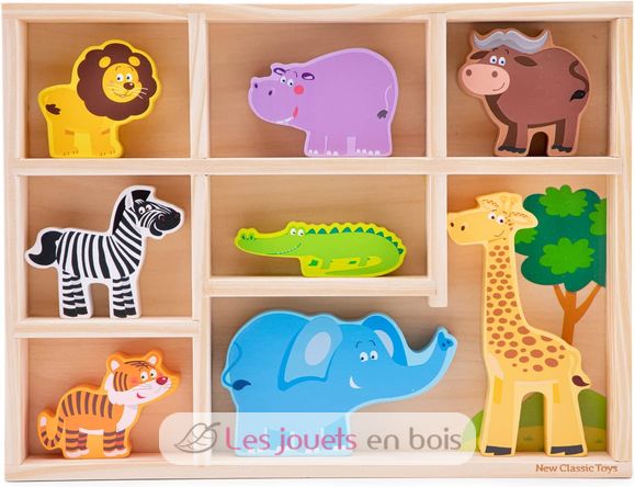 Figurines en bois Animaux Safari NCT11851 New Classic Toys 4