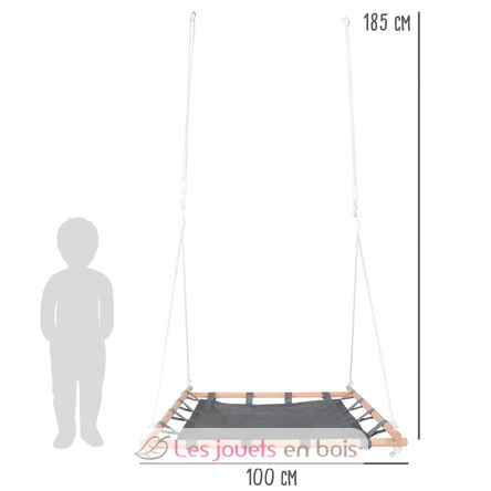 Balançoire nid avec cadre en bois LE11907 Small foot company 2
