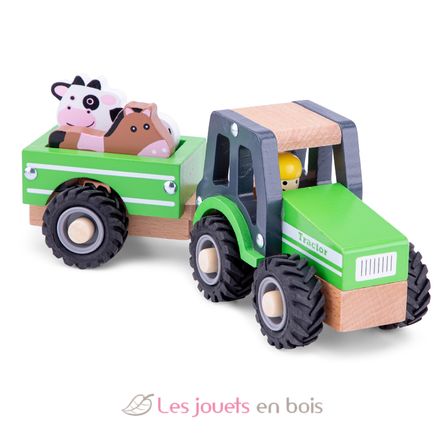 Tracteur avec remorque et animaux NCT11941 New Classic Toys 2