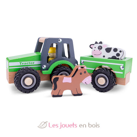 Tracteur avec remorque et animaux NCT11941 New Classic Toys 4