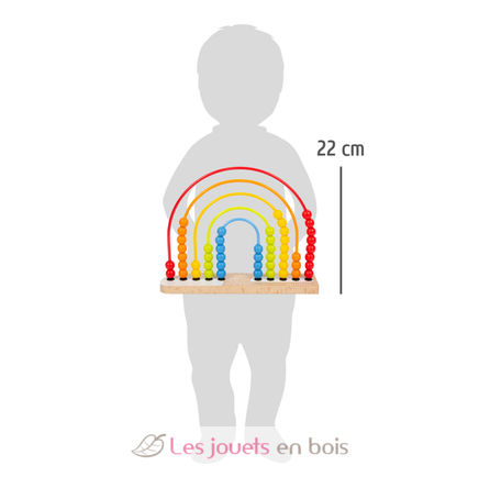 Circuit de motricité et boulier Arc-en-ciel LE11965 Small foot company 5