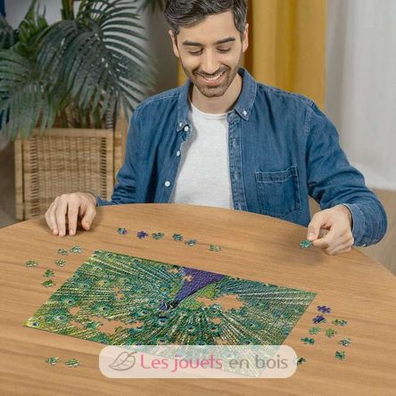 Puzzle Paon 500 pièces RAV12001332 Ravensburger 4