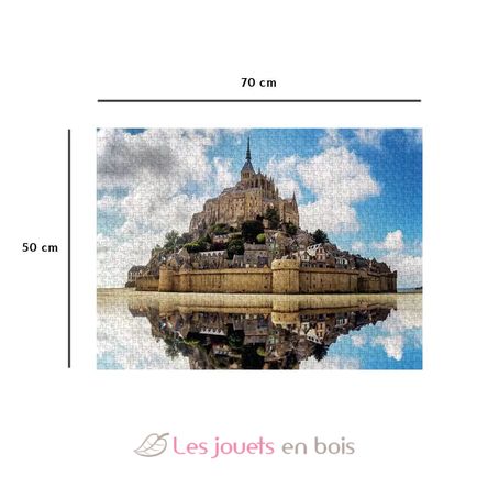 Puzzle L'abbaye du Mont Saint-Michel 1000 pcs N12001535 Nathan 3
