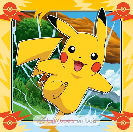 Puzzle Pikachu, Dracaufeu et Evoli 3x49 pcs RAV12004062 Ravensburger 2