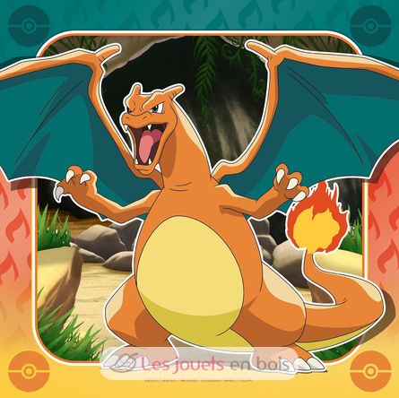 Puzzle Pikachu, Dracaufeu et Evoli 3x49 pcs RAV12004062 Ravensburger 3