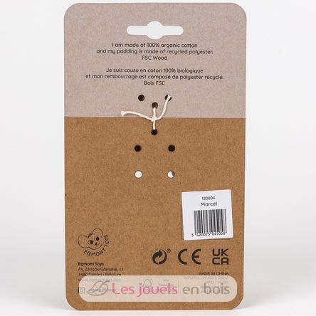 Hochet en bois Marcel l'ours EG120804 Egmont Toys 6