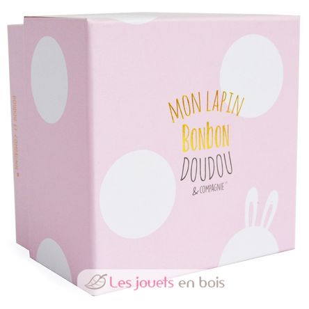 Lapin Bonbon rose 20 cm DC1239 Doudou et Compagnie 3