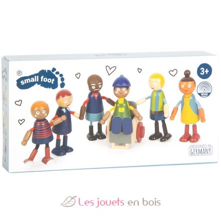 Famille de poupées avec fauteuil roulant LE12396 Small foot company 7