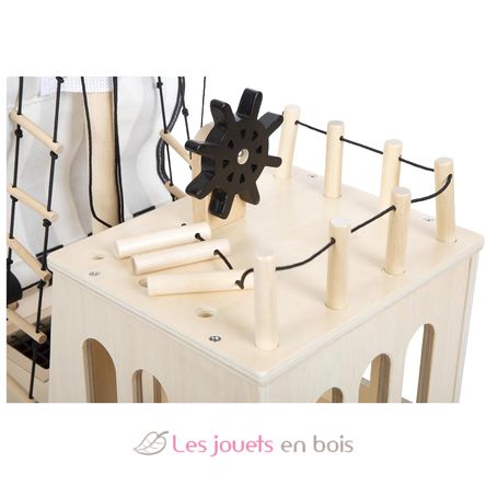 Bateau pirate en bois LE12411 Plan Toys 2