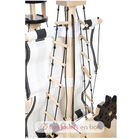 Bateau pirate en bois LE12411 Plan Toys 9