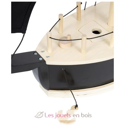 Bateau pirate en bois LE12411 Plan Toys 10