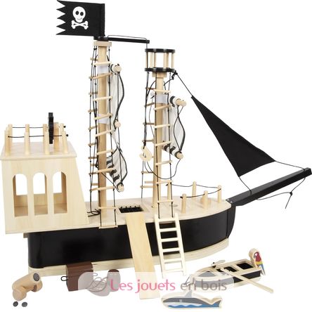 Bateau pirate en bois LE12411 Plan Toys 1