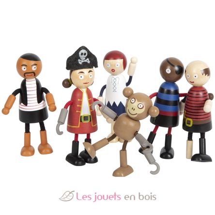 Poupées souples Pirates LE12412 Small Foot company 1