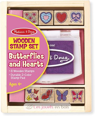 Tampons Papillons et Coeurs M&D12415-3934 Melissa & Doug 1