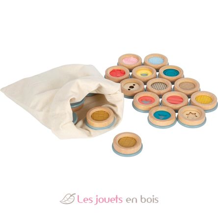 Jeu de mémo tactile Sensory LE12467 Small foot company 1