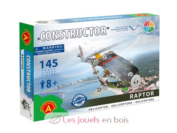Constructor Raptor - Hélicoptère AT-1261 Alexander Toys 1