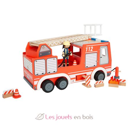 Camion de pompiers rouge LE12657 Small Foot company 10