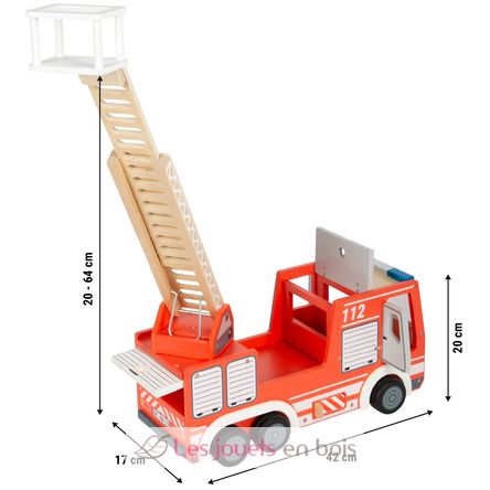Camion de pompiers rouge LE12657 Small Foot company 4