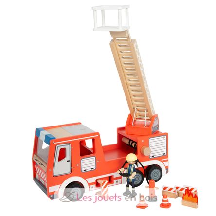 Camion de pompiers rouge LE12657 Small Foot company 1